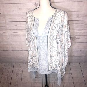 BCBG M/L Kaftan Stella Glacier Combo Top